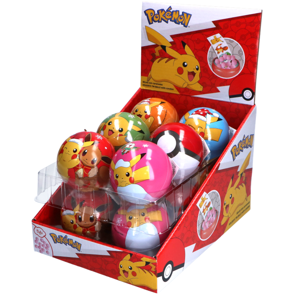 Pokemon Kerstbal 12 x 5 g