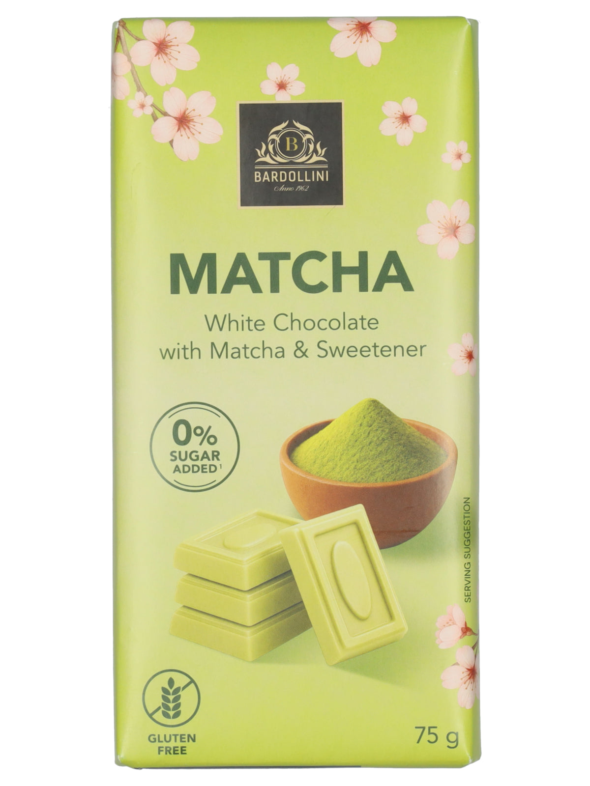 Bardollini Matcha White Chocolate Bar 12 x 75g