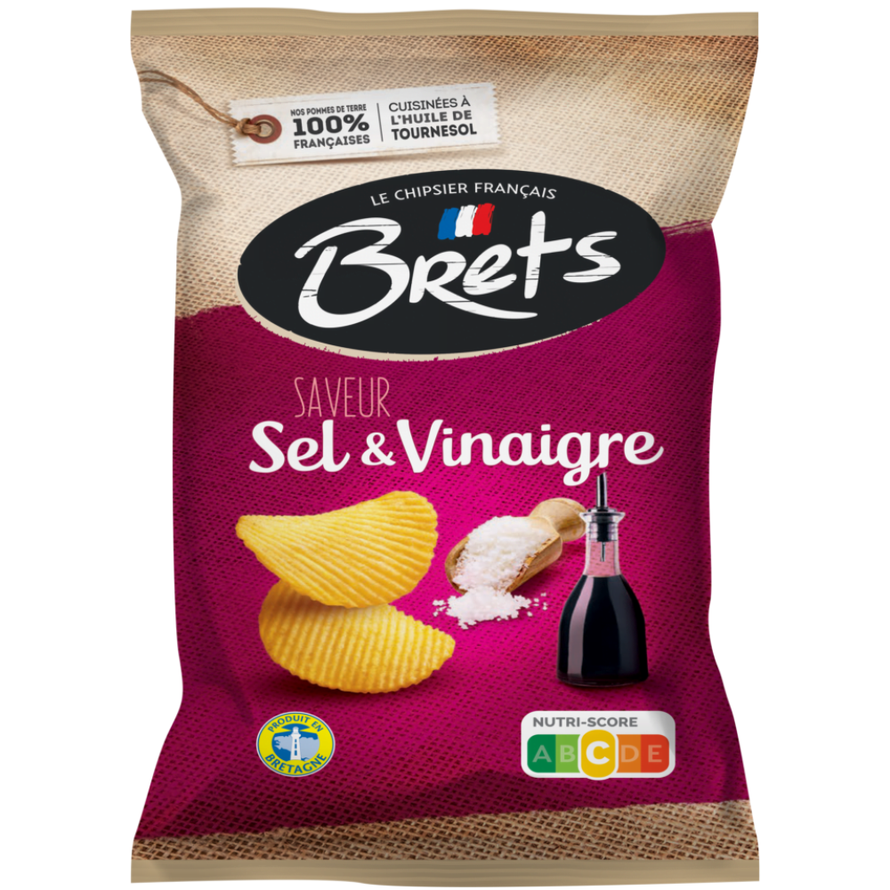 Brets Flavour Salt And Vinegar 10 x 125g