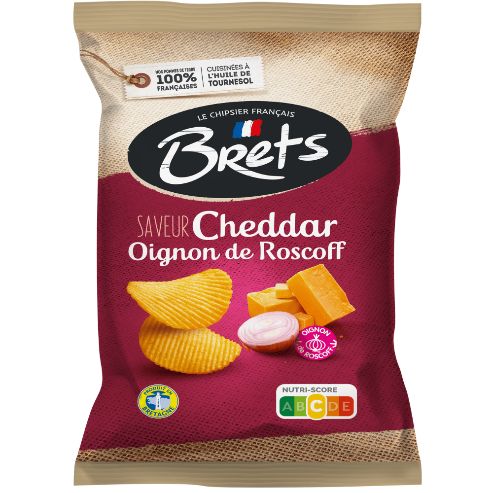 Brets Flavour Cheddar Roscoff-uien 10 x 125 g