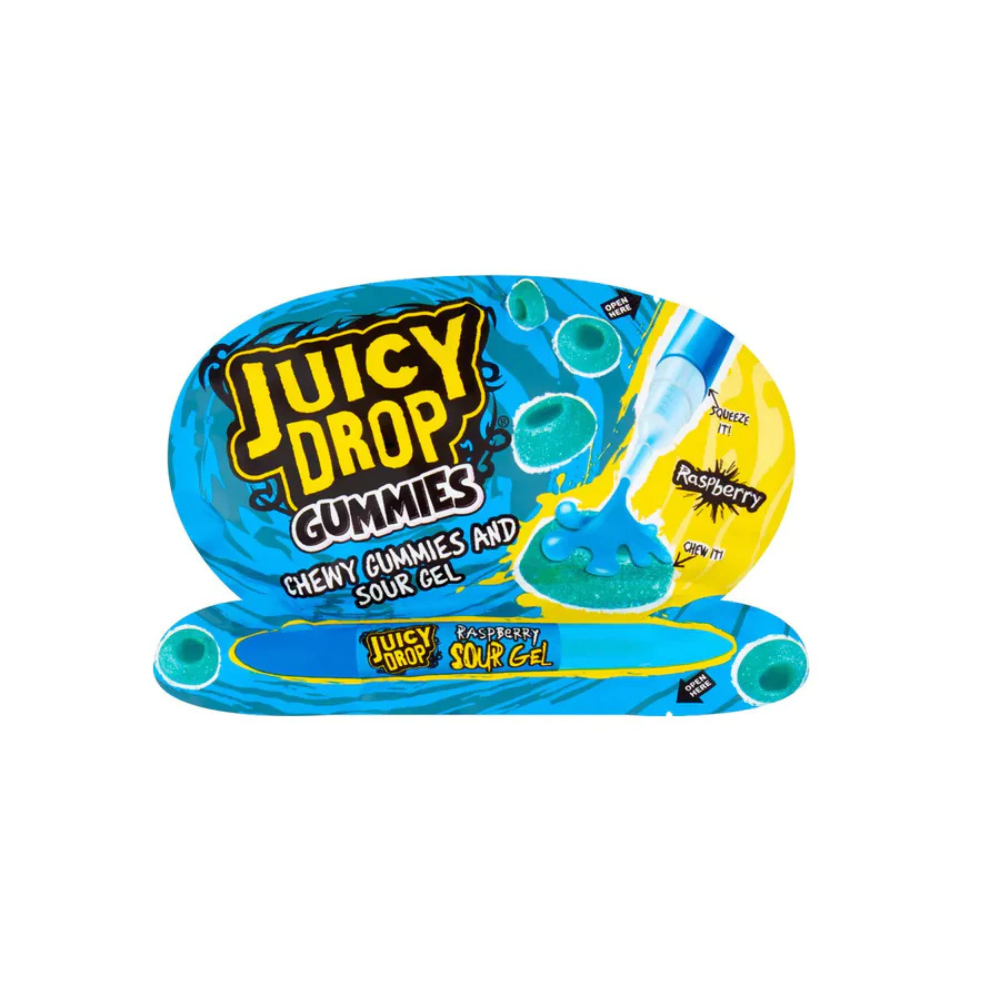 Bazooka Juicy Drop Gummies Sour Gel 12 x 57g