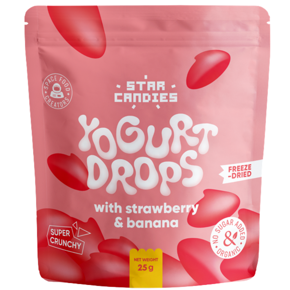 Star Candies Freeze Dried Yogurt Drops Strawberry Banana 7 x 25g