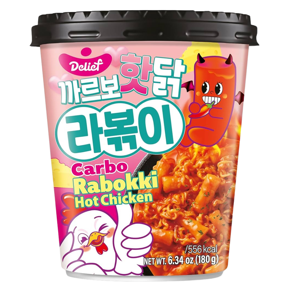 Delief Rabokki Hot Chicken Carbo 24 x 180g