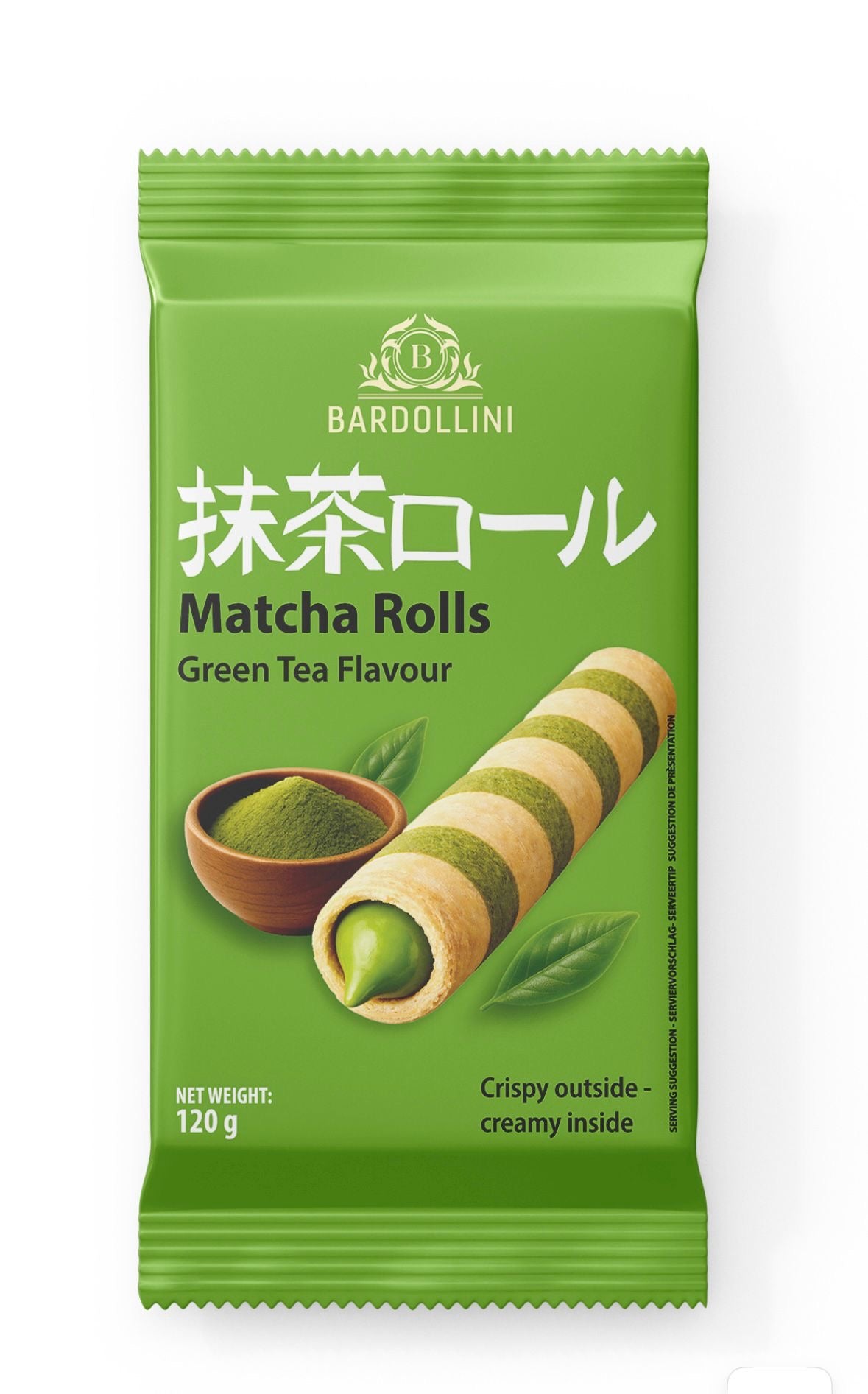 Bardollini Matcha Rolls Green Tea Flavour 16 x 120g