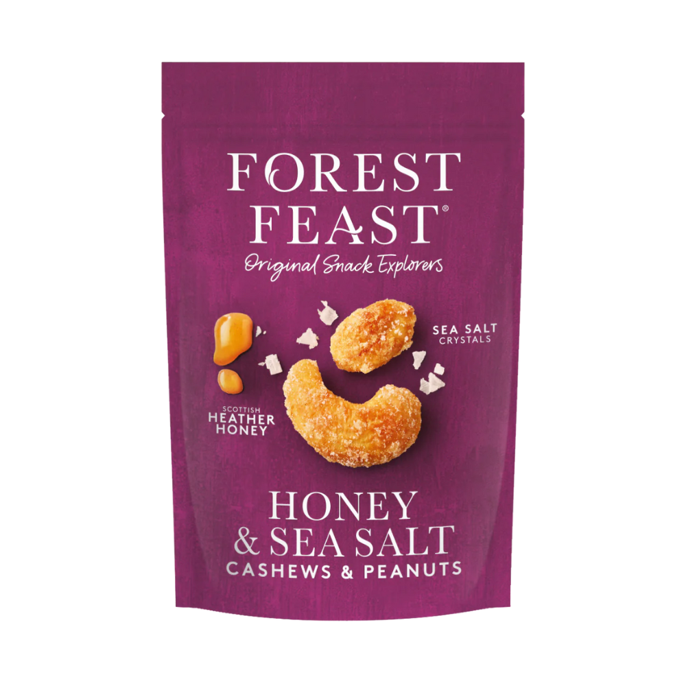 Forest Feast Honey & Sea Salt Roasted Cashews & Peanuts 8 x 120g