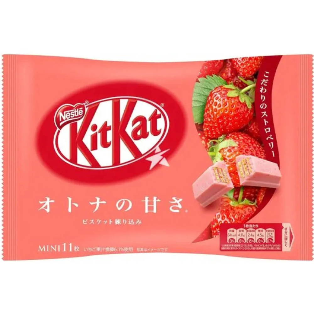 Kit Kat Mini 11 Pieces Strawberry 24 x 124g DDM 2025-06