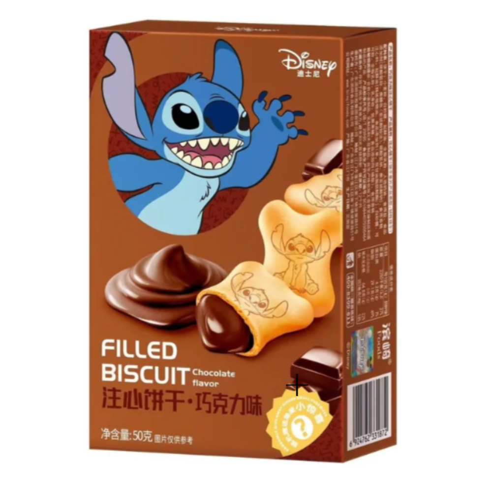 Disney Stitch Filled Biscuit Chocolat Flavor 24 x 50g