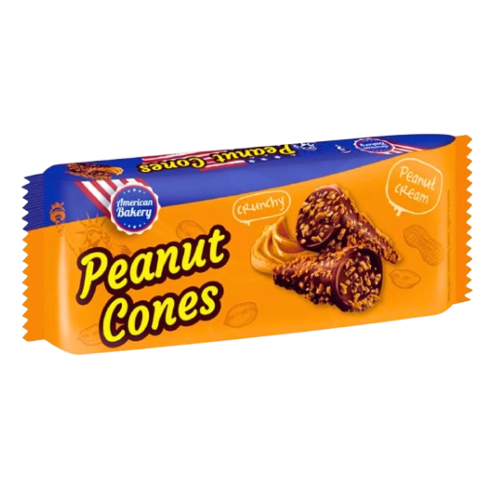 American Bakery Cones Peanut 24 x 112g DDM 2026-01