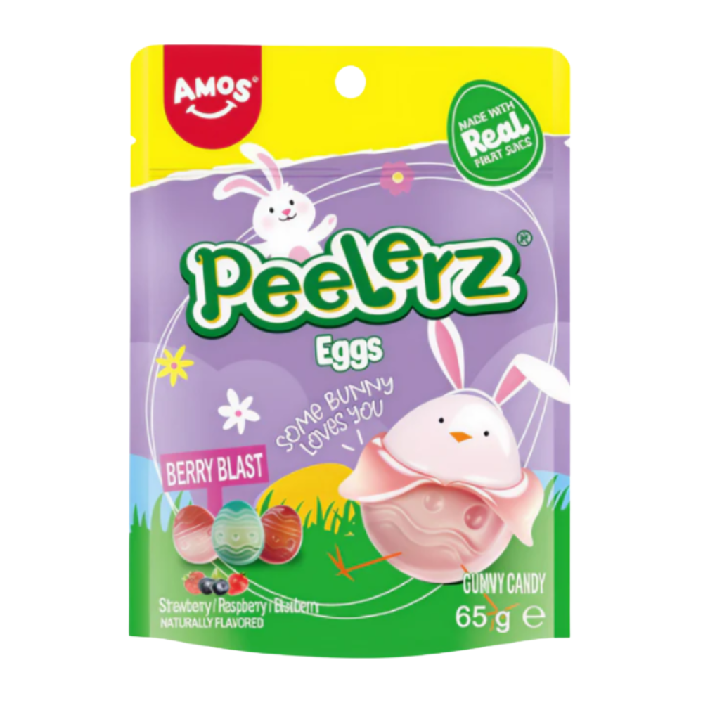 Amos Peelerz Gummy Eggs Easter 24 x 65g