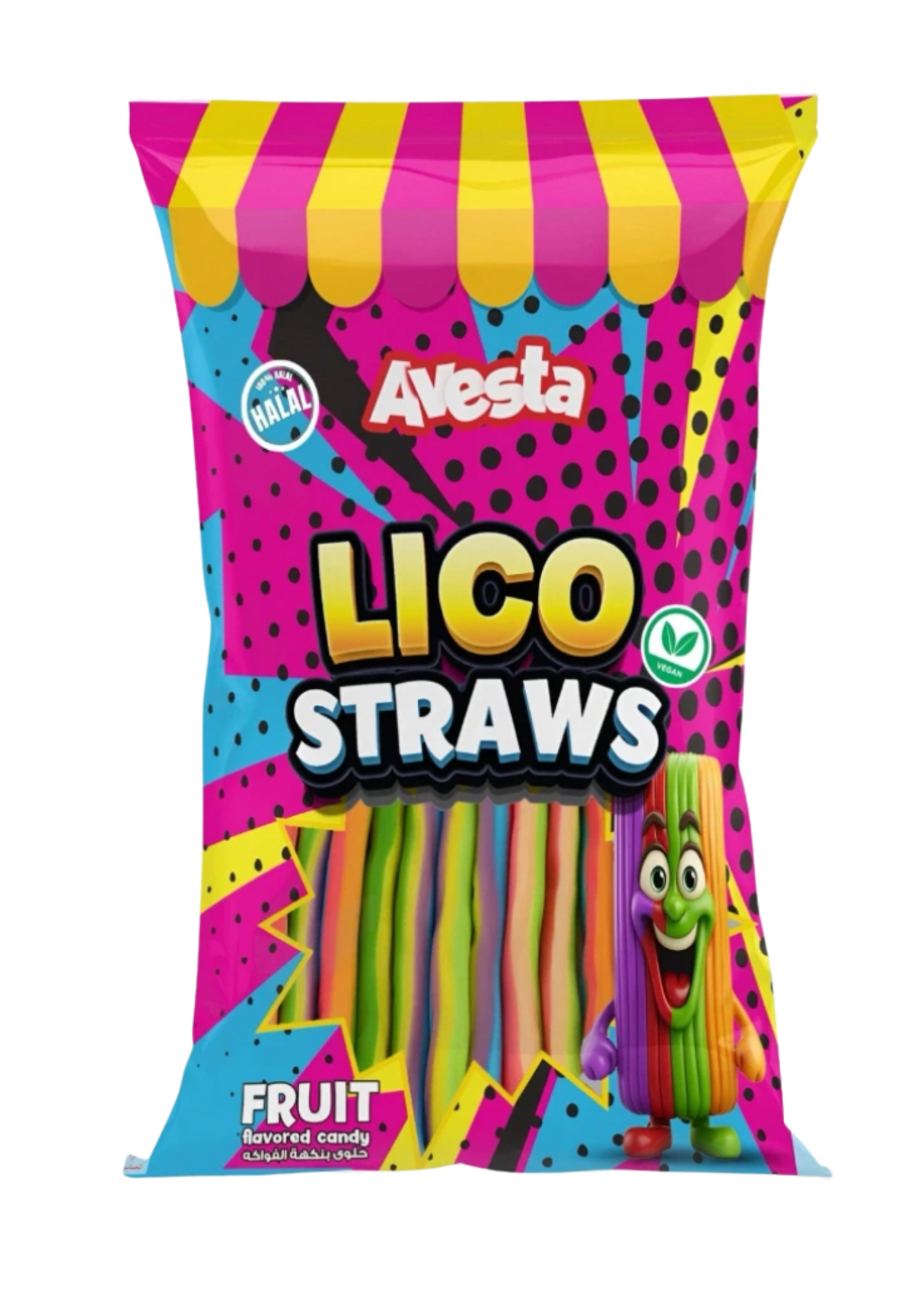 Avesta Lico Straws Fruit 12 x 70g