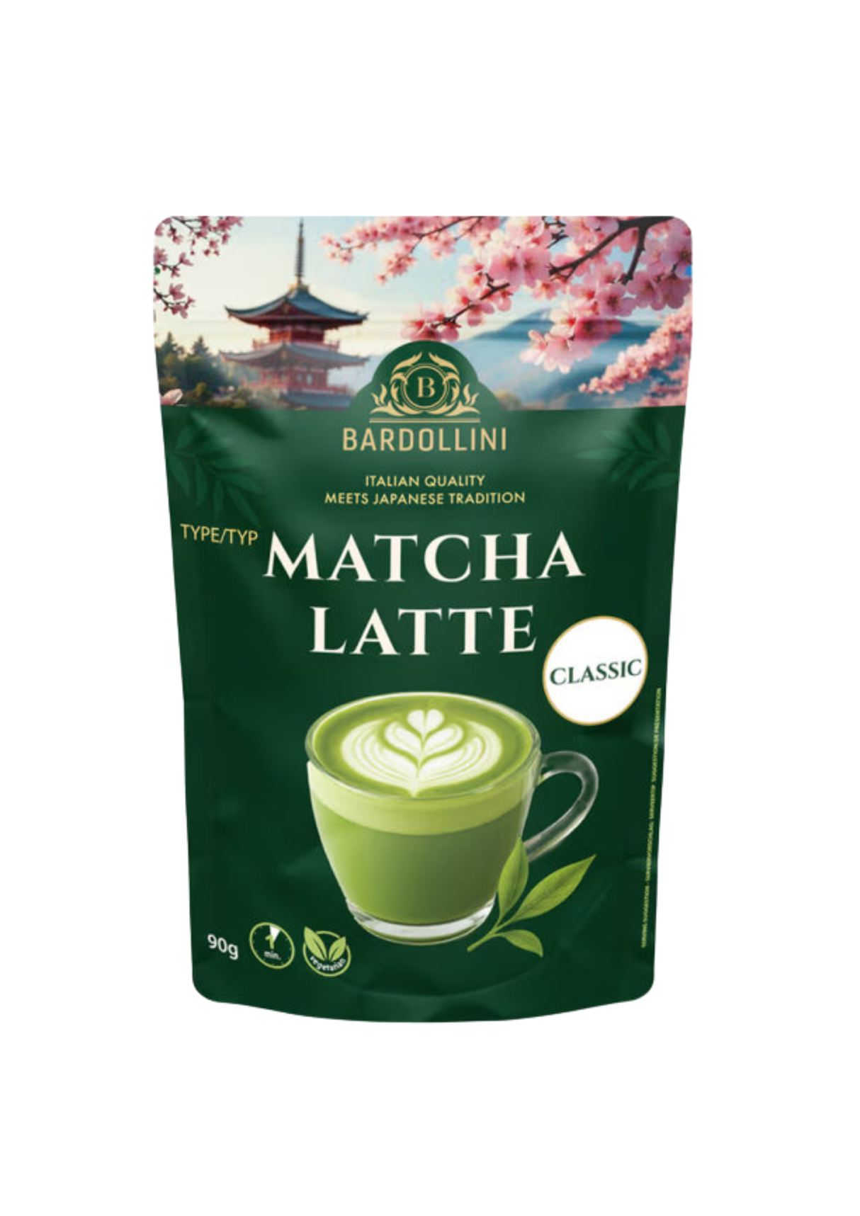Bardollini Matcha Latte Classic 12 x 90g