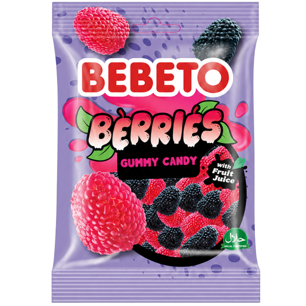 Bebeto Jelly Berries 12 x 70g