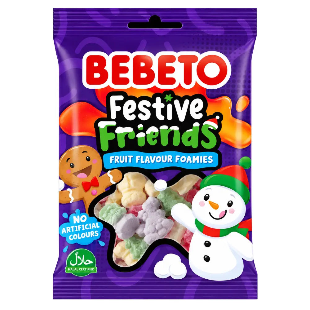 Bebeto Festive Friends Fruit Flavour Foamies 10 x 130g
