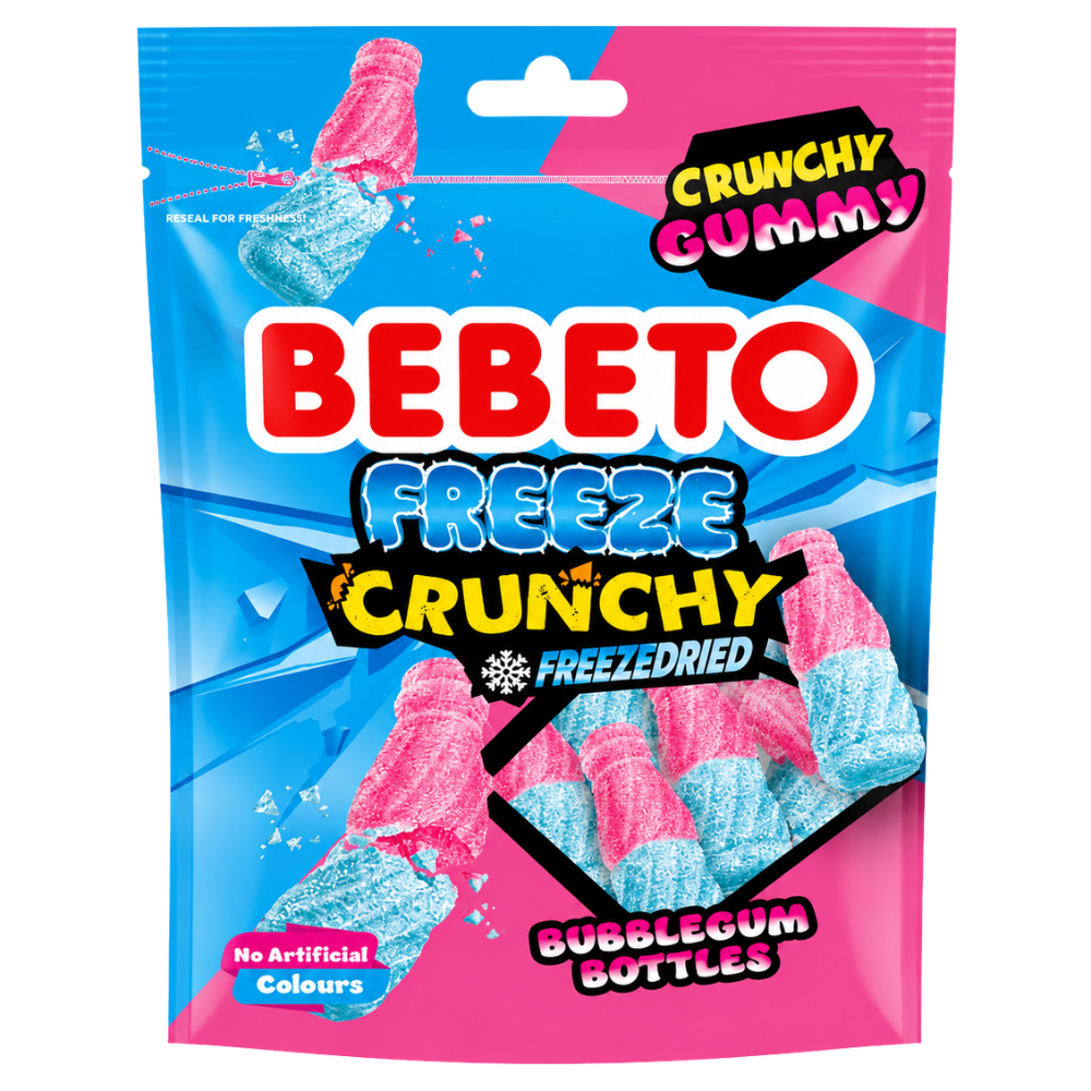 Bebeto Freeze Crunchy Bubble Gum 12 x 35g