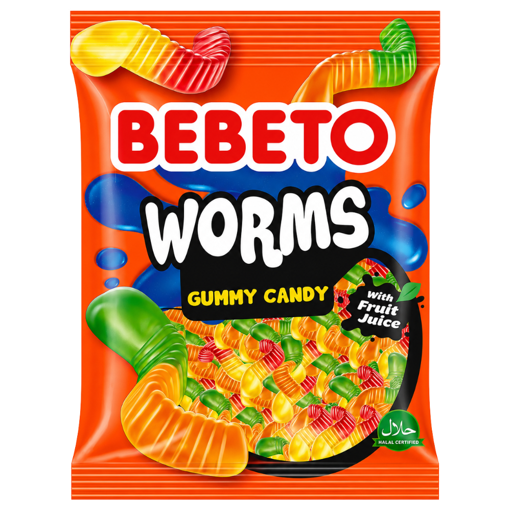 Bebeto Jelly Worms 12 x 80g