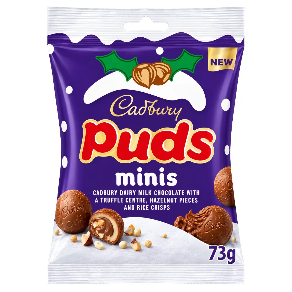 Cadbury Dairy Milk Mini Puds Chocolate Bag 24 x 73g