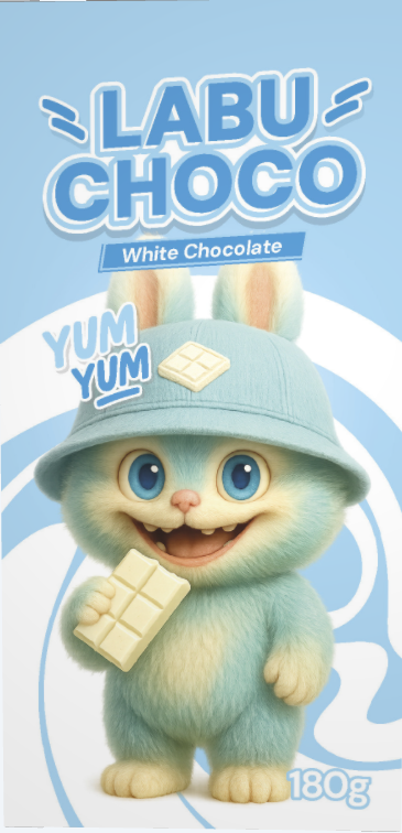 Labu Choco White Chocolate Turkish Cotton Candy 12 x 180g