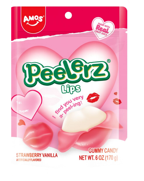 Amos Peelerz Gummy Lips 24 x 65g