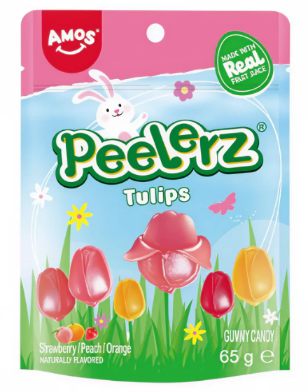 Candy Amos Peelerz Gummy Tulips Easter 24 x 65g