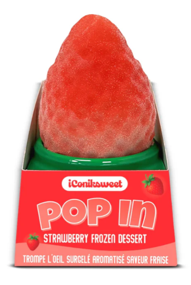 iConiksweet Pop In Trompe L'oeil Strawberry 12 x 75g