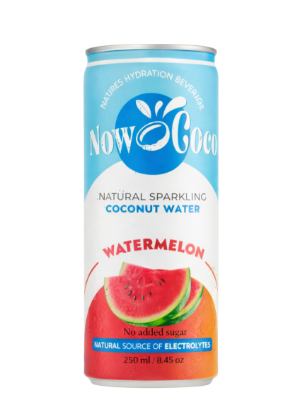 Now Coco Sparkling Coconut Water Watermelon 12 x 250ml