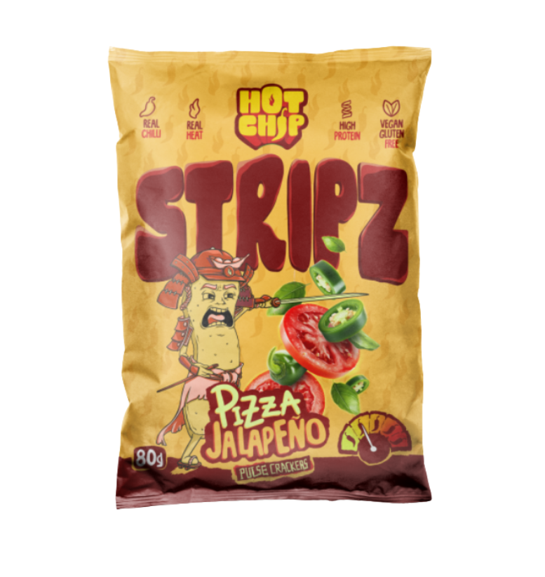 Hot Chip Stripz Pizza Jalapeno 20 x 80g