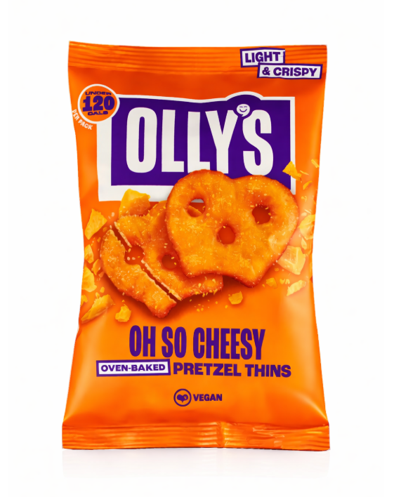 Olly's Pretzel Thins Cheesy 7 x 140g