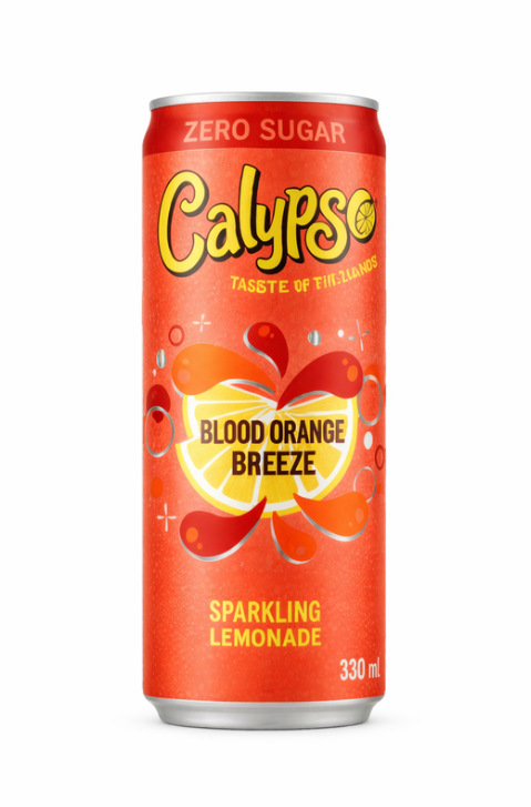 Calypso Sparkling Lemonade Blood Orange Breeze Zero Sugar 12 x 330ml