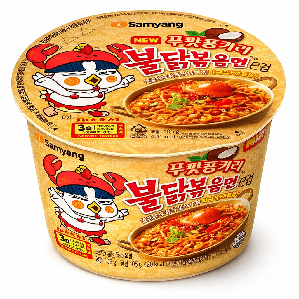 Samyang Buldak Flavor Poo Pat Pong Curry Ramen Cup 16 x 105g DDM 2026-05