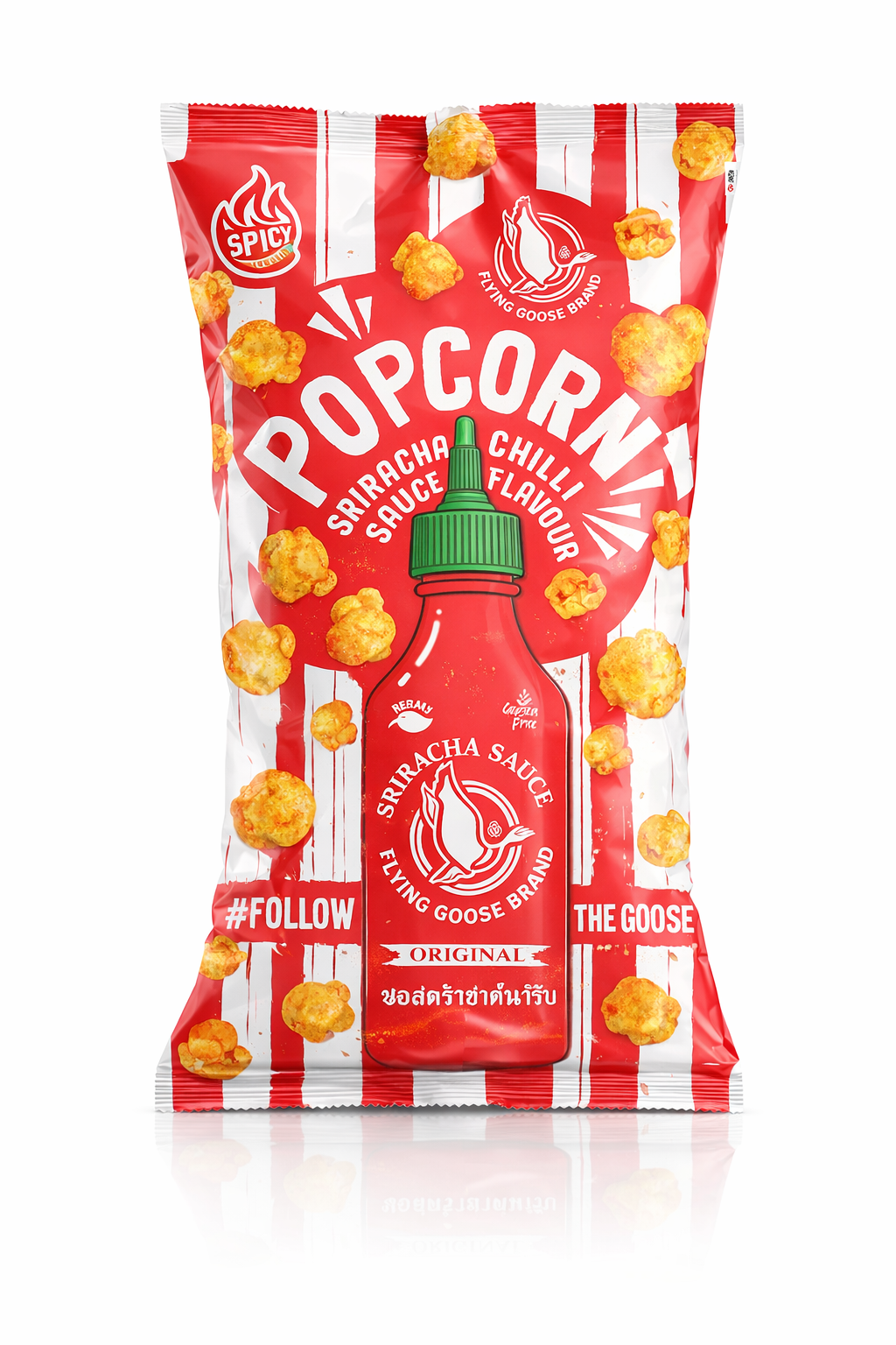 Flying Goose Sriracha Chili Popcorn 12 x 80g