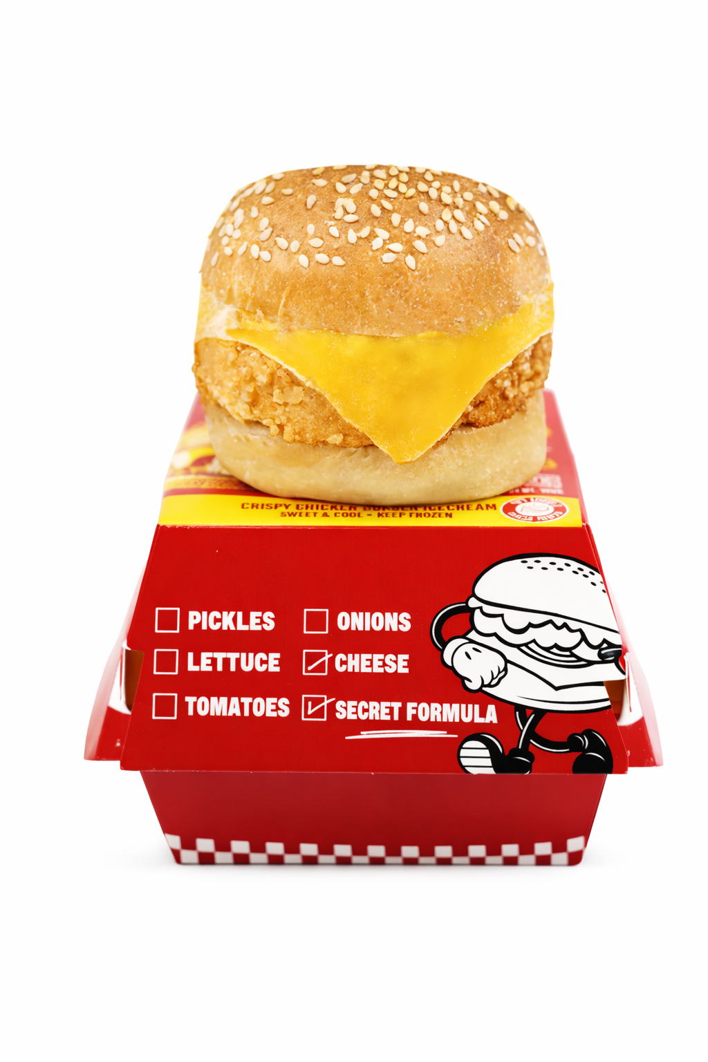 Frosty Burger Ice Cream Hamburger 24 x 70g