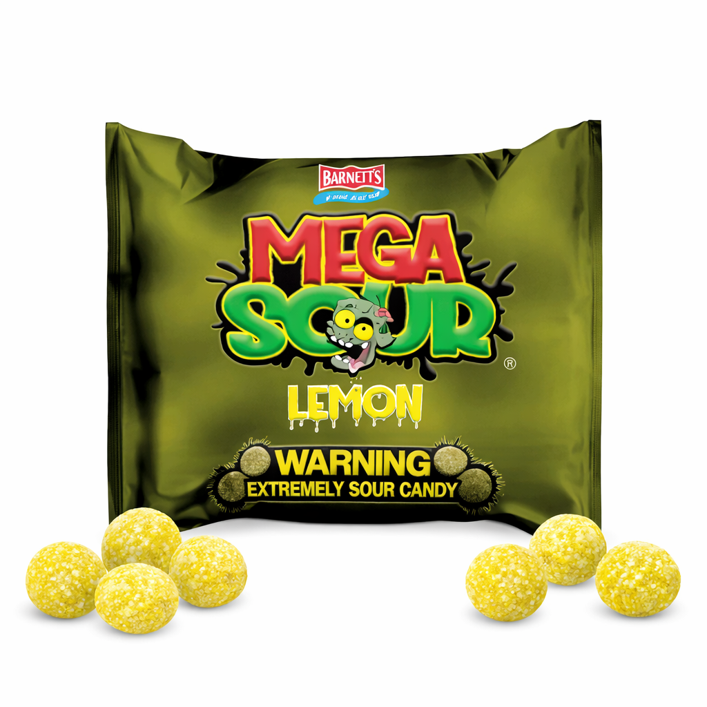 Barnetts Mega Sour Lemon 12 x 104g