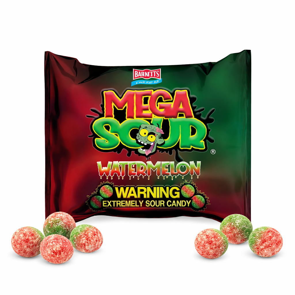 Barnetts Mega Sour Watermelon 12 x 104g
