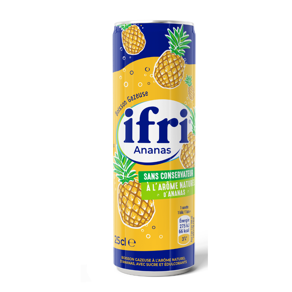 Ifri Carbonated Pinapple Can 12 x 250ml