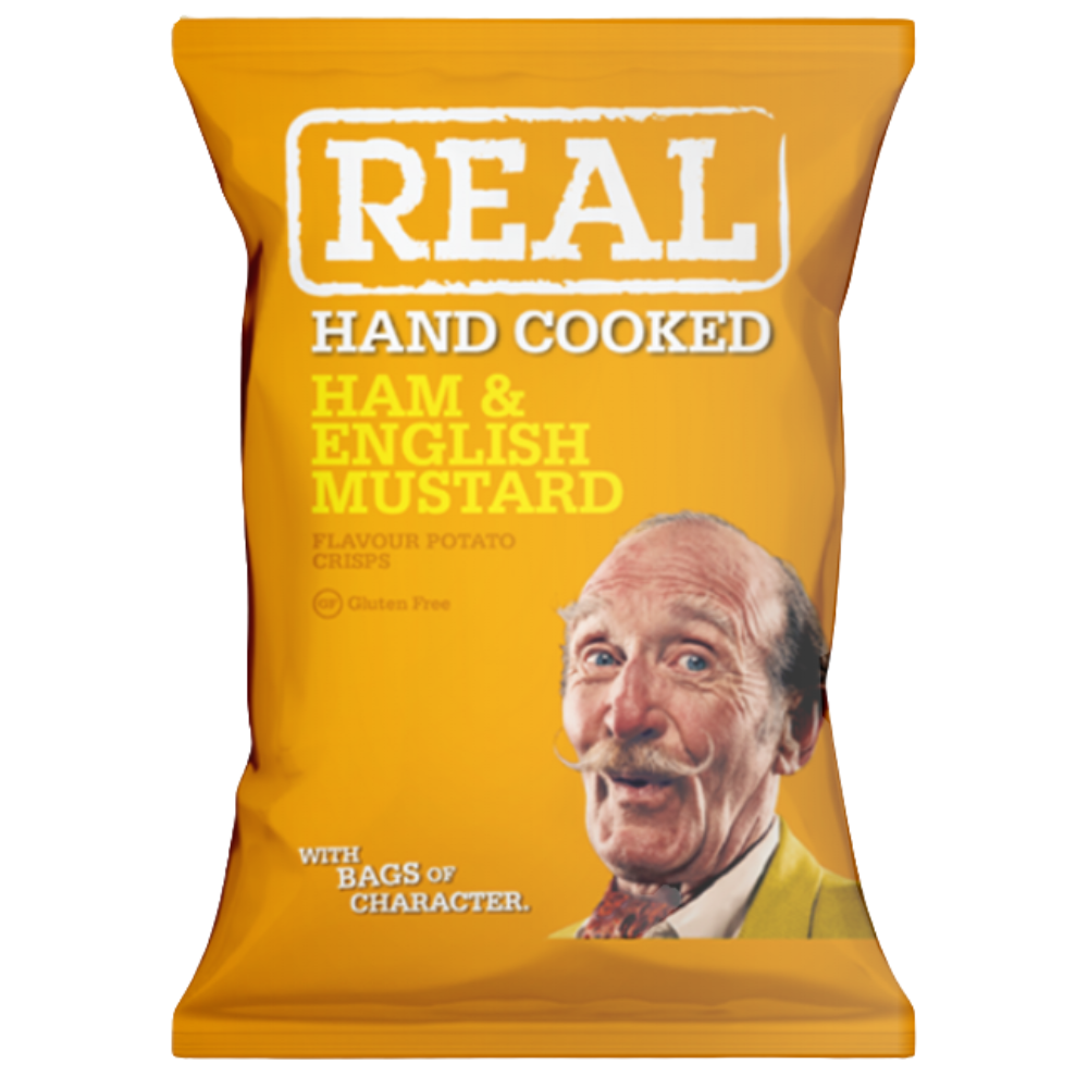 Real Crisp Ham and English Mustard 10 x 150g