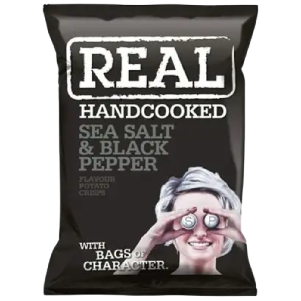Real Crisp Sea Salt & Black Pepper 10 x 150g