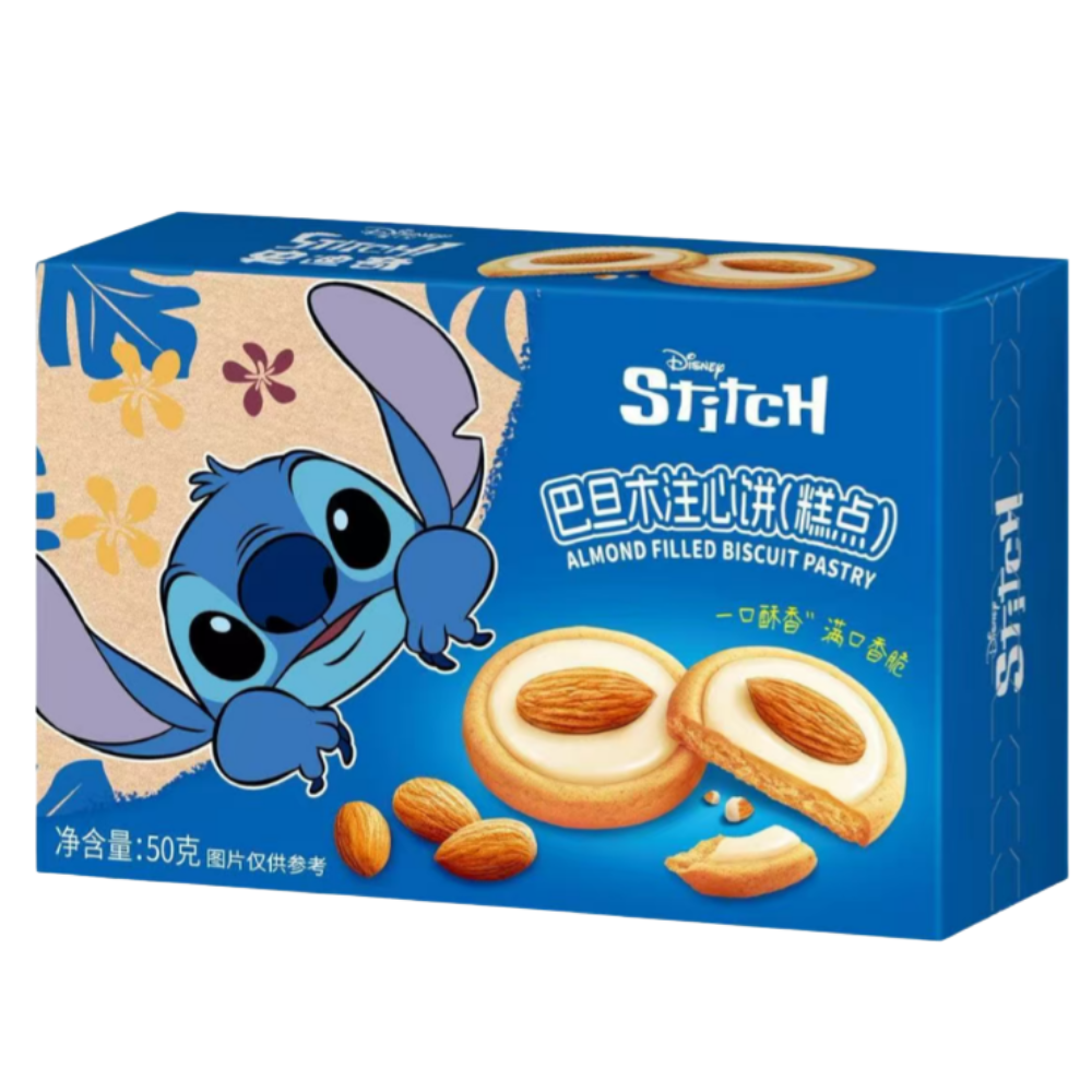 Binqi Stitch Almond Filled Biscuit Pastry 24 x 50g