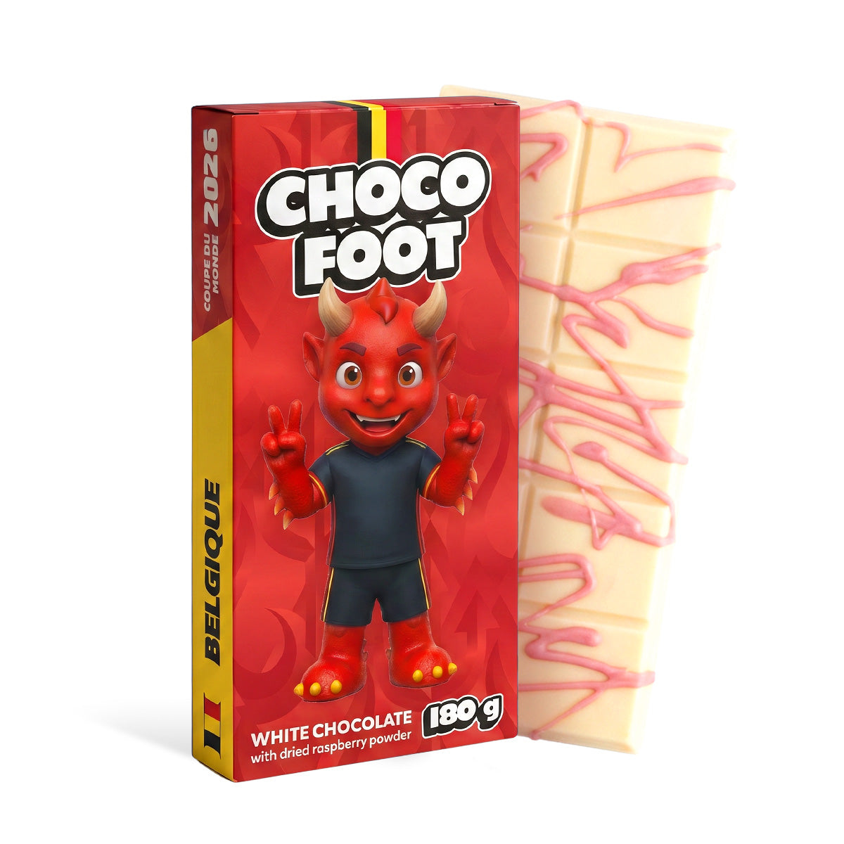 Choco Foot Belgium Raspberry Chocolate 10 x 180g