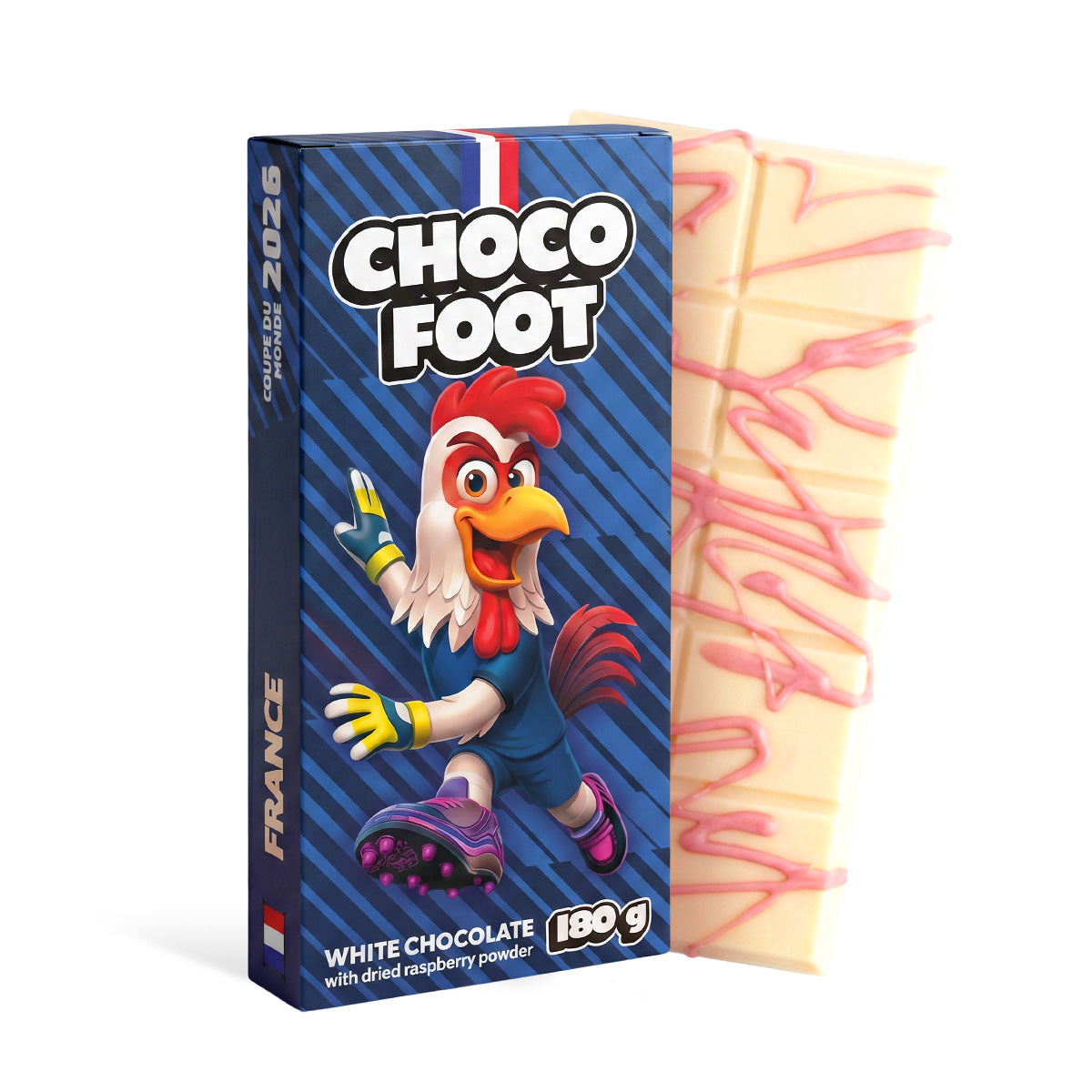 Choco Foot France Framboos Chocolade 10 x 180g