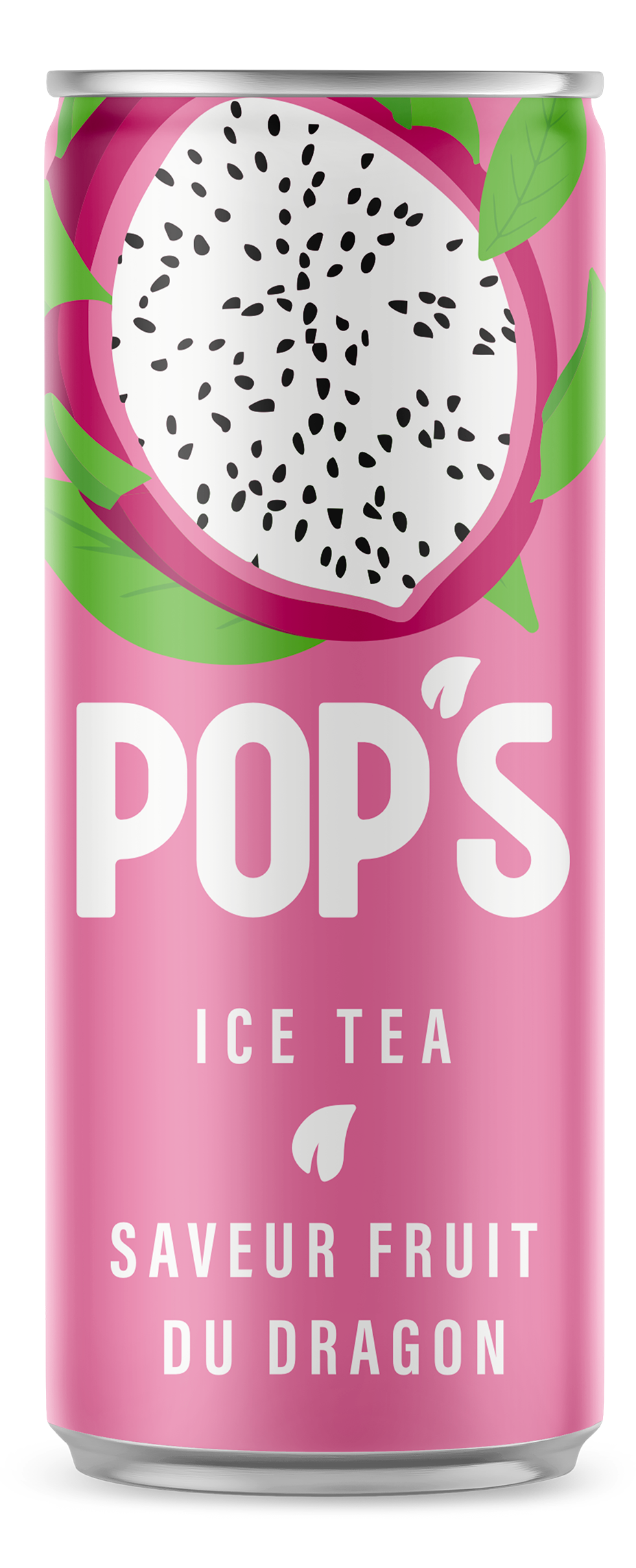 Pop's Ice Tea Dragon Fruit Can 24 x 330ml