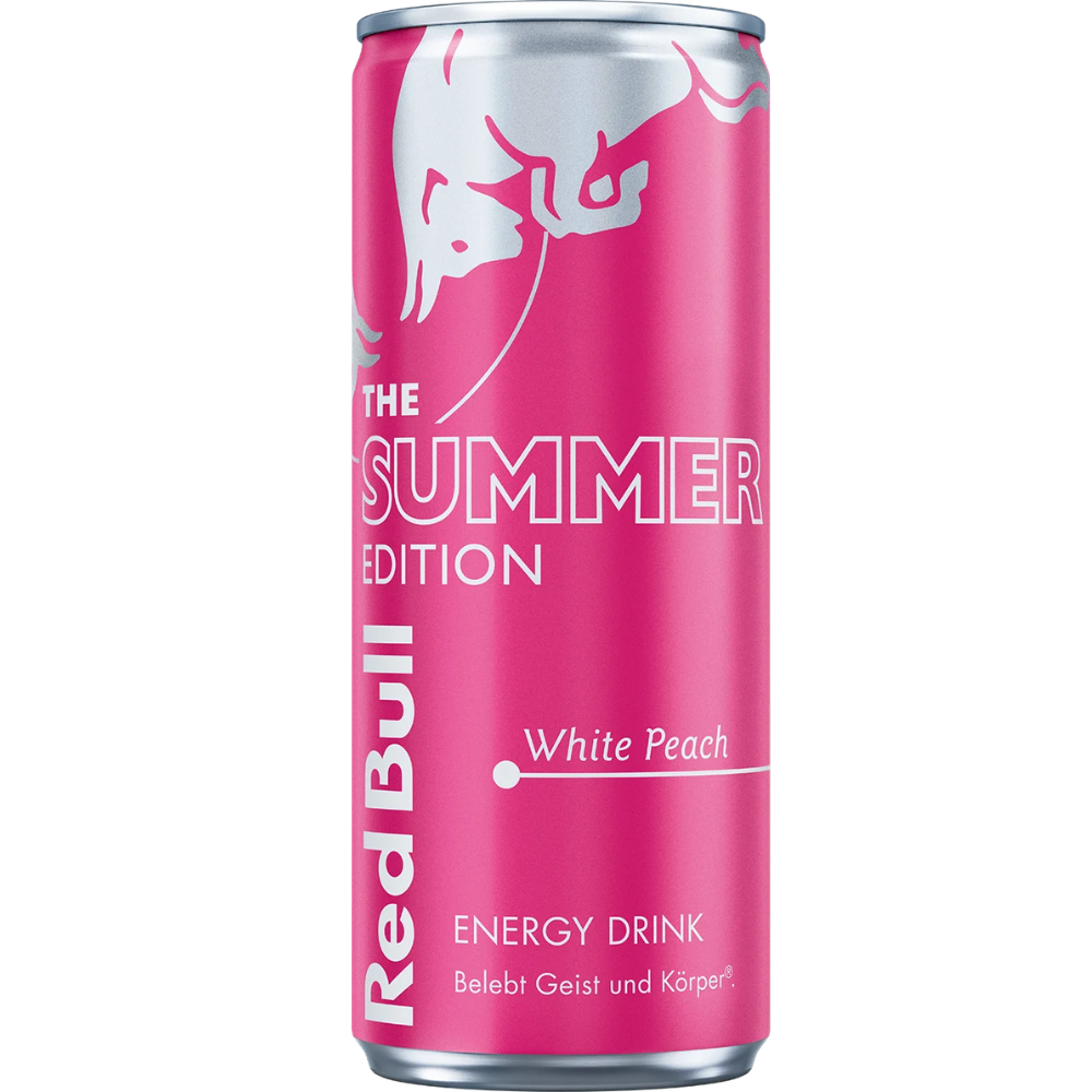 Red Bull Energy Drink The Summer Edition White Peach 24 x 250ml DDM 2026-12