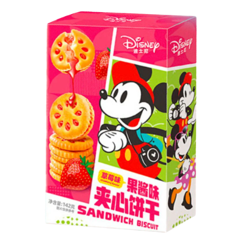 Binqi Disney Strawberry Jam Sandwich Biscuits 24 x 150g