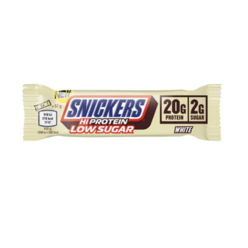 Snickers White Low Sugar Protein Bar 12 x 57g