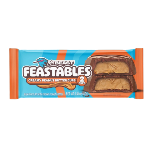 Mr Beast Feastables Creamy Peanut Butter Cups 24 x 40g