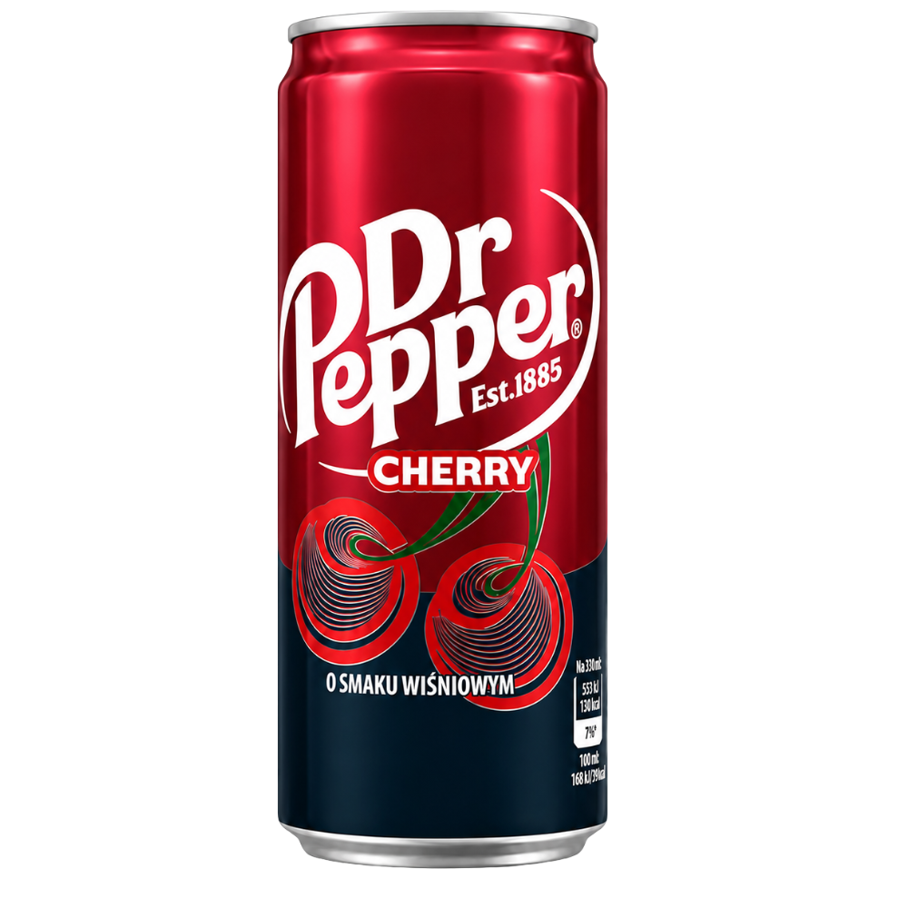 Dr Pepper Slim Can Cherry 24 x 330ml