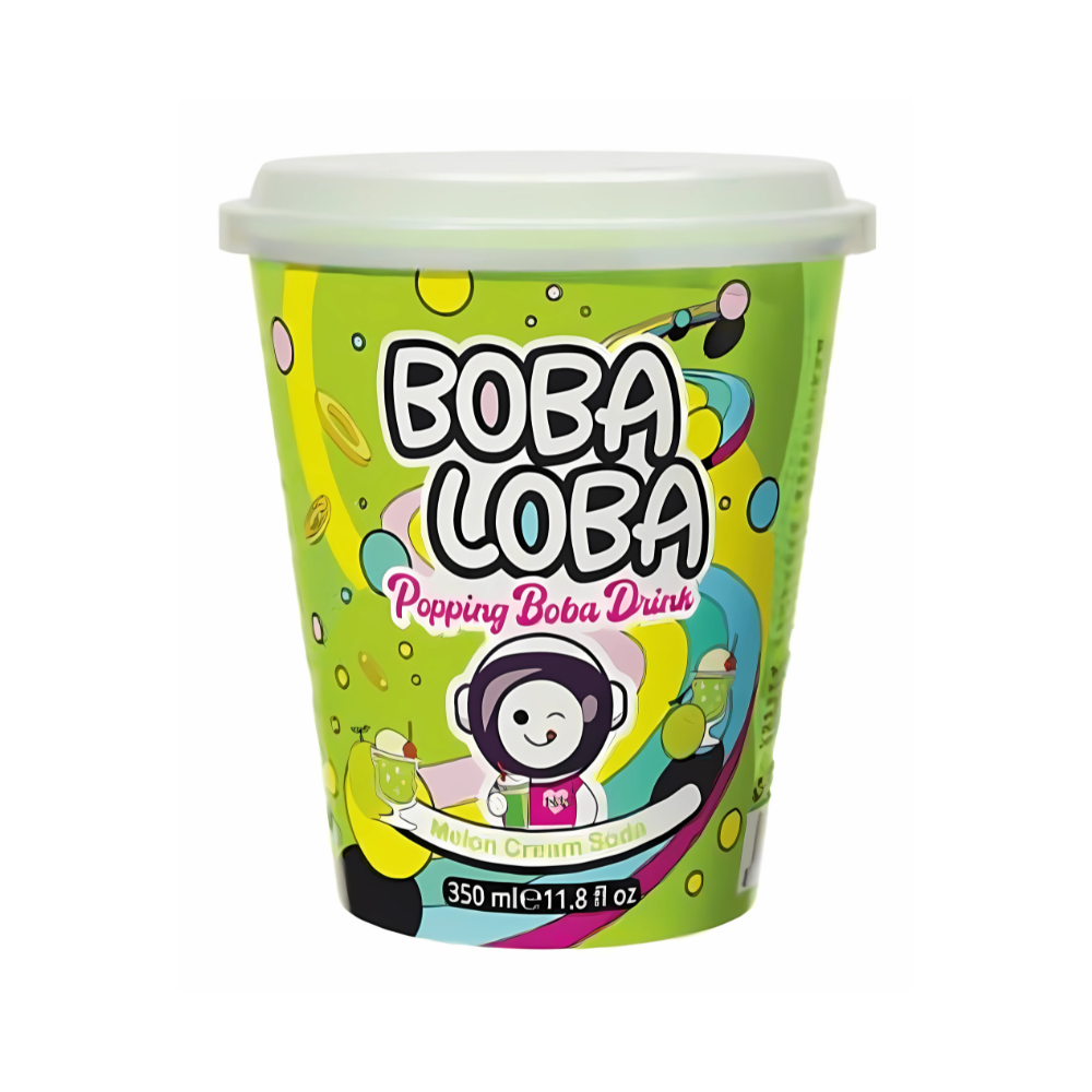 Boba Loba Melon & Cream Soda 4 x 350ml