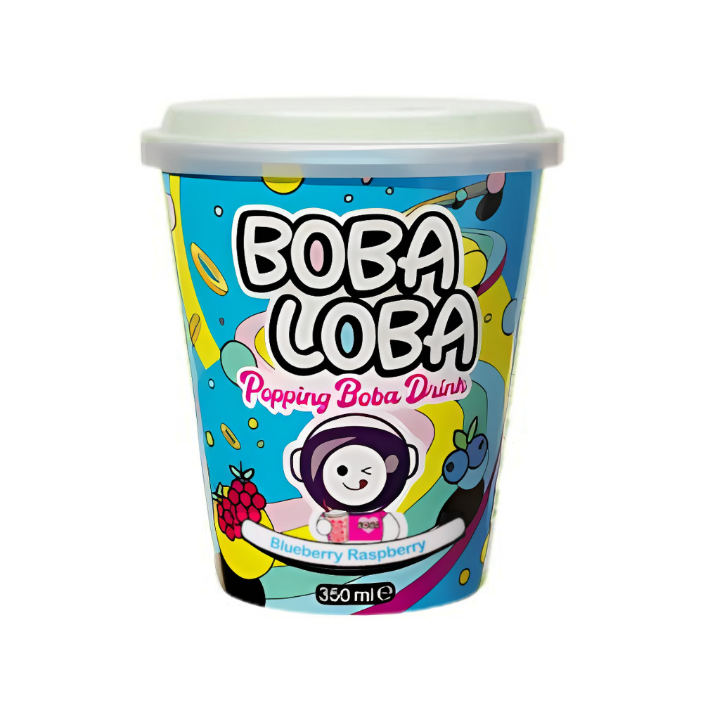 Boba Loba Blueberry & Raspberry 4 x 350ml