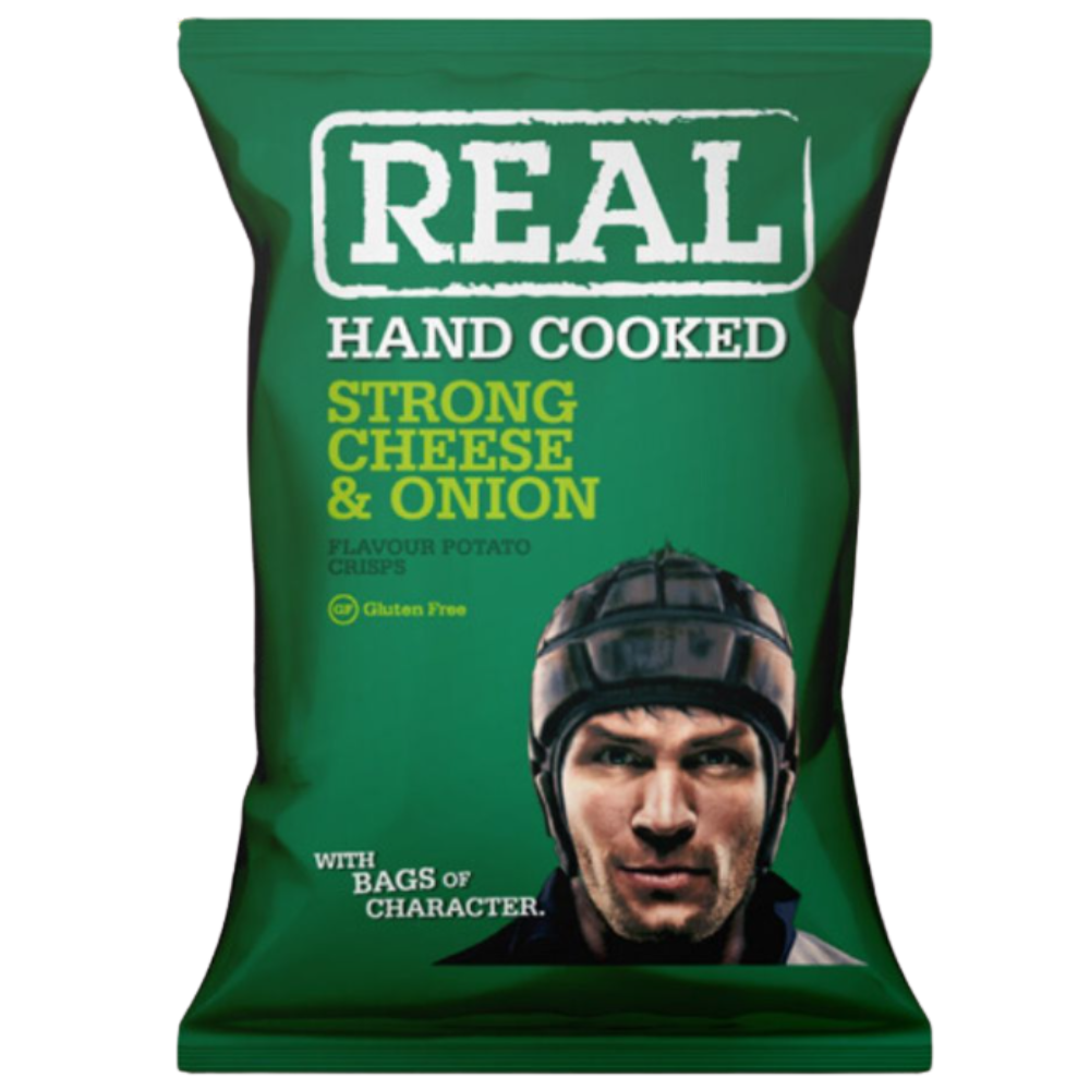 Real Crisp Strong Cheese and Oignons 10 x 150g