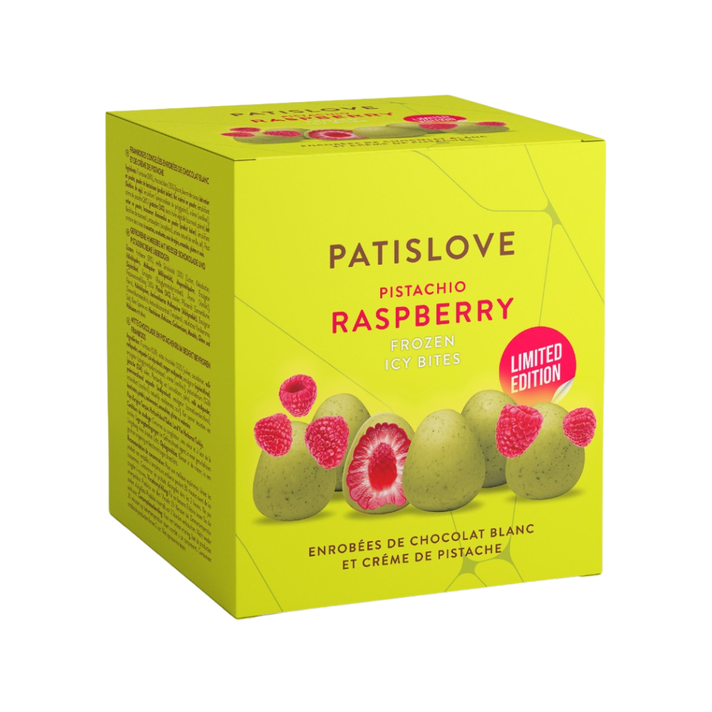 Patislove Frozen White Chocolate Raspberry & Pistachio 12 x 130g