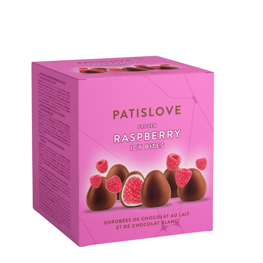 Patislove Frozen Milk & White Chocolate Raspberry 12 x 130g